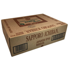 Seasoning packet detail with Sapporo Ichiban logo and rich broth aroma
