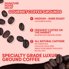SARASOTA COFFEE & TEA CO. in French press showing smooth, full-bodied brew