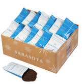 SARASOTA COFFEE & TEA CO. front packaging showing box and brand benefits
