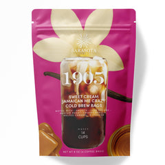 Sarasota Coffee front pouch view showing convenient cold brew bags