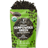 Sarasota Coffee & Tea Co. front packaging showing 1 lb bulk bag and branding benefit