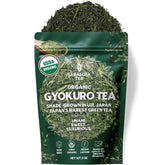 SARASOTA COFFEE & TEA CO. pouch front showing premium gyokuro packaging and freshness