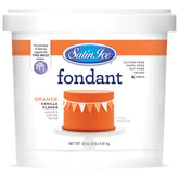 Satin Ice front packaging showing orange fondant and product benefits