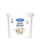 Satin Ice white pail front showing clean labeling and 2 pound size benefit