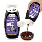 Sauce Grandmaster front label showing gluten-free badge and clean ingredients benefit