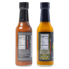Sauce Leopard bottle label detail showcasing ingredients list and season number for confident choice