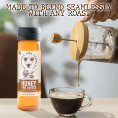 Savannah Bee Company label detail highlighting product name and premium sourcing