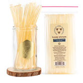 Savannah Bee Company front pouch showing 50-count pack and resealable feature