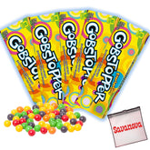 Savanova front packaging showing five resealable pouches and vibrant candies for easy sharing
