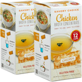 SAVORY CHOICE front packaging showing two boxes and packets with clear labeling and convenience