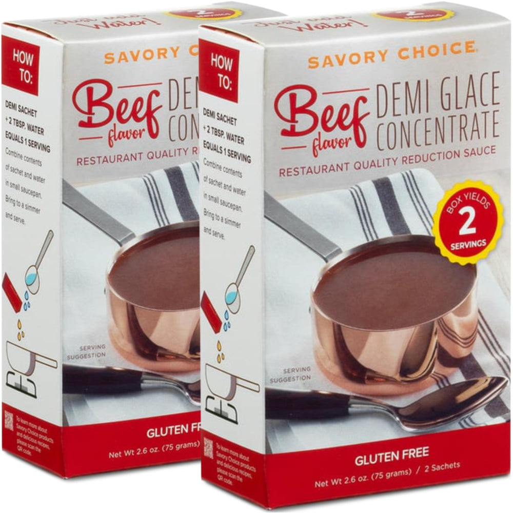 SAVORY CHOICE front packaging showing packets and branding for quick restaurant flavor
