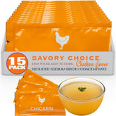 SAVORY CHOICE front packaging showing 15 packets and clear product benefit