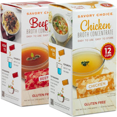 SAVORY CHOICE front packaging showing two boxes and packet count for quick pantry use