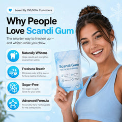 Scandi Gum open pouch in pocket illustrating portability benefit