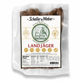 Schaller & Weber front packaging showing authentic Alpine-style landjäger and convenience