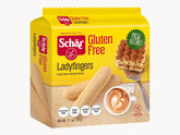 Schär package front showing gluten-free ladyfingers and serving size benefit