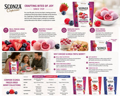 sconza close-up of yogurt-coated berry texture highlighting crisp fruit interior