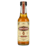 Scrappy's front label on 5 ounce bottle showing organic orange bitters benefit of clear ingredient info