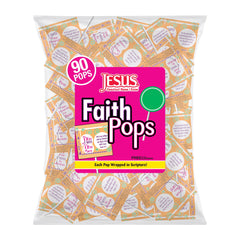 Scripture Candy front packaging showing 100-piece bag, ideal for events