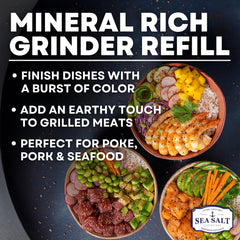 Sea Salt Superstore sprinkled on grilled steak for bold finish