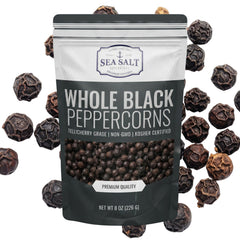 Sea Salt Superstore front packaging showing resealable 8 oz pouch and branding benefit freshness
