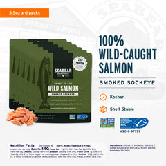 SeaBear close-up of smoked sockeye texture showing rich flavor
