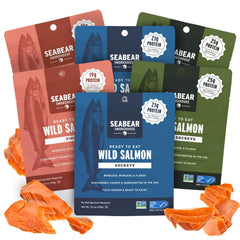 SeaBear front packaging 6-pack showing variety and convenience