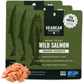 SeaBear front pouch showing brand and ready-to-eat benefit