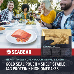 SeaBear smoked sockeye on cracker ready-to-eat appetizer benefit