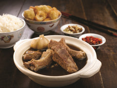 Seah's served Bak Kuet Teh bowl with ribs and broth showing comforting homemade result