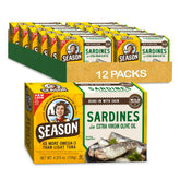 SEASON front packaging showing 4.37 oz tin and label benefit