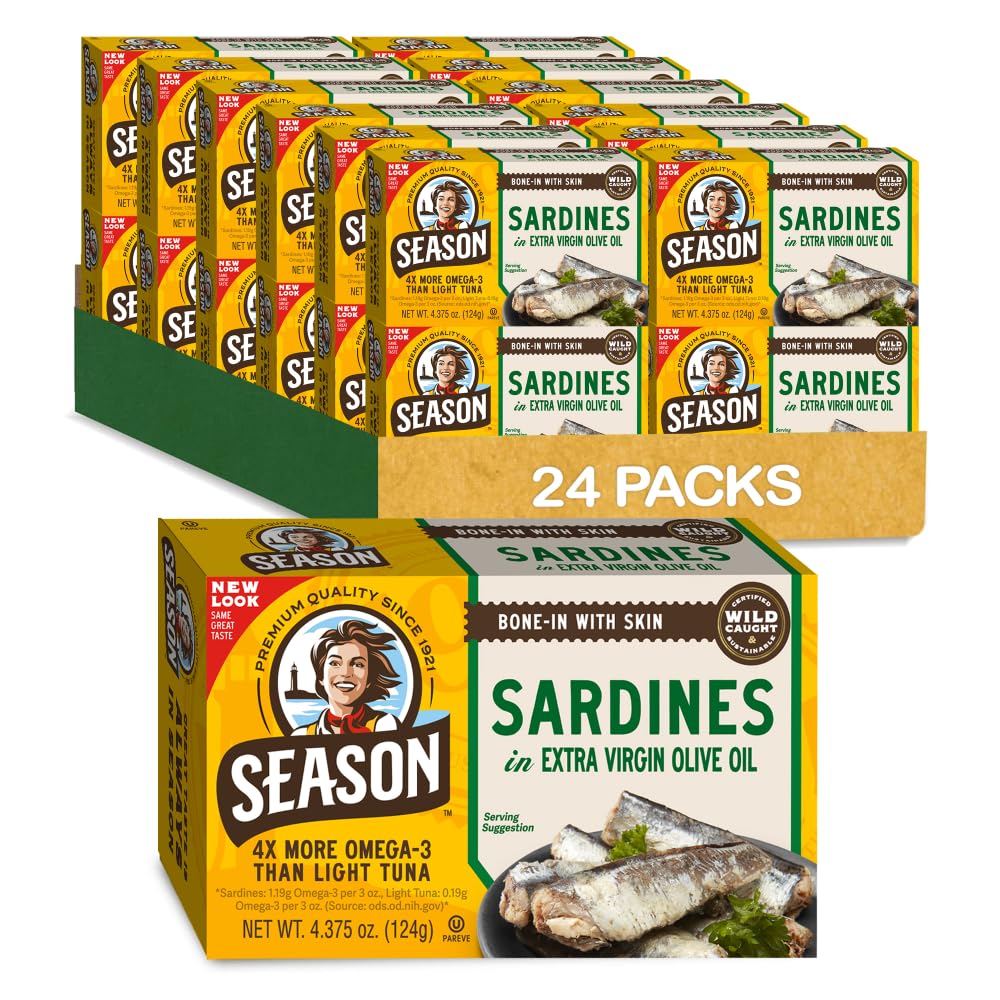 SEASON front packaging showing 4.37 oz can and brand for pantry convenience