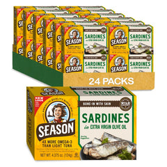 SEASON front packaging showing 4.37 oz can and brand for pantry convenience