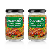 Seasonello front packaging showing jar and label and convenient size