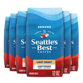 Seattle's Best Coffee front packaging showing six 12 oz bags and bright design