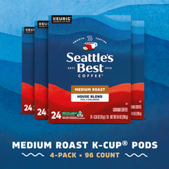 Seattle's Best Coffee close-up of a single K-Cup pod highlighting convenience