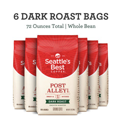 Seattle's Best Coffee whole-bean close-up revealing roast color and texture