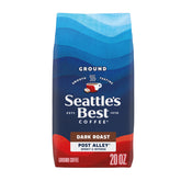 Seattle's Best Coffee front packaging showing 20 oz bag and bold label benefits