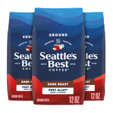 Seattle's Best Coffee front packaging showing dark-roast benefits