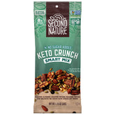 Second Nature front packaging showing 12 individual keto snack packs and convenience