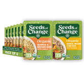 SEEDS OF CHANGE front packaging showing variety pack and pouches for quick meals