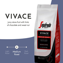 Segafredo Vivace cup of brewed coffee showing balanced flavor benefit
