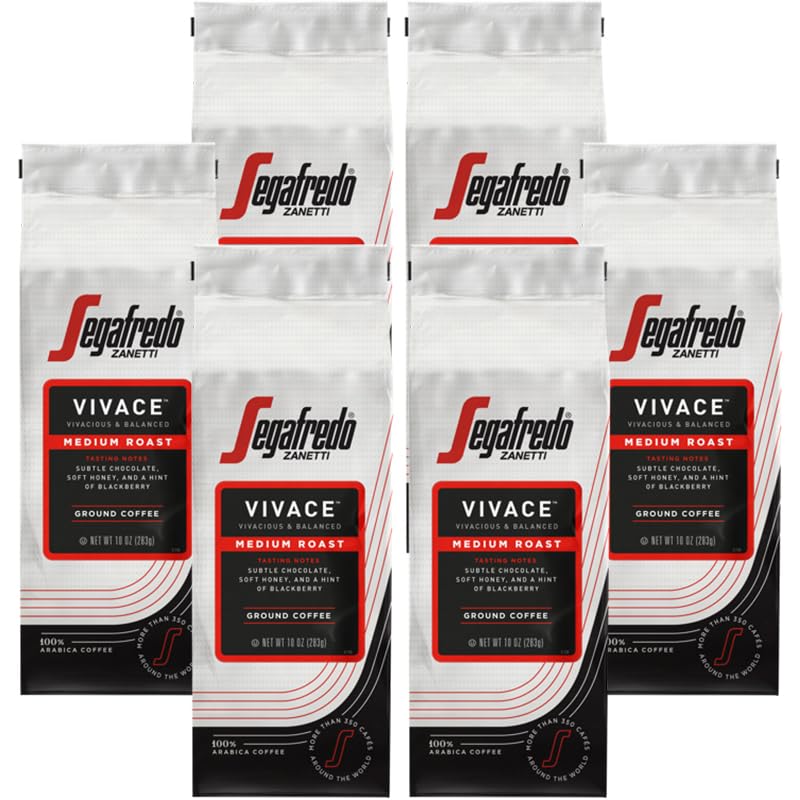 Segafredo Vivace front packaging showing brand and medium roast benefit