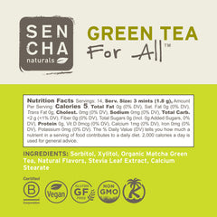 SENCHA NATURALS tin placed in a travel bag pocket showing on-the-go breath refreshment