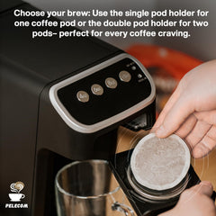 Senseo brewed cup with crema top showcasing rich espresso benefit