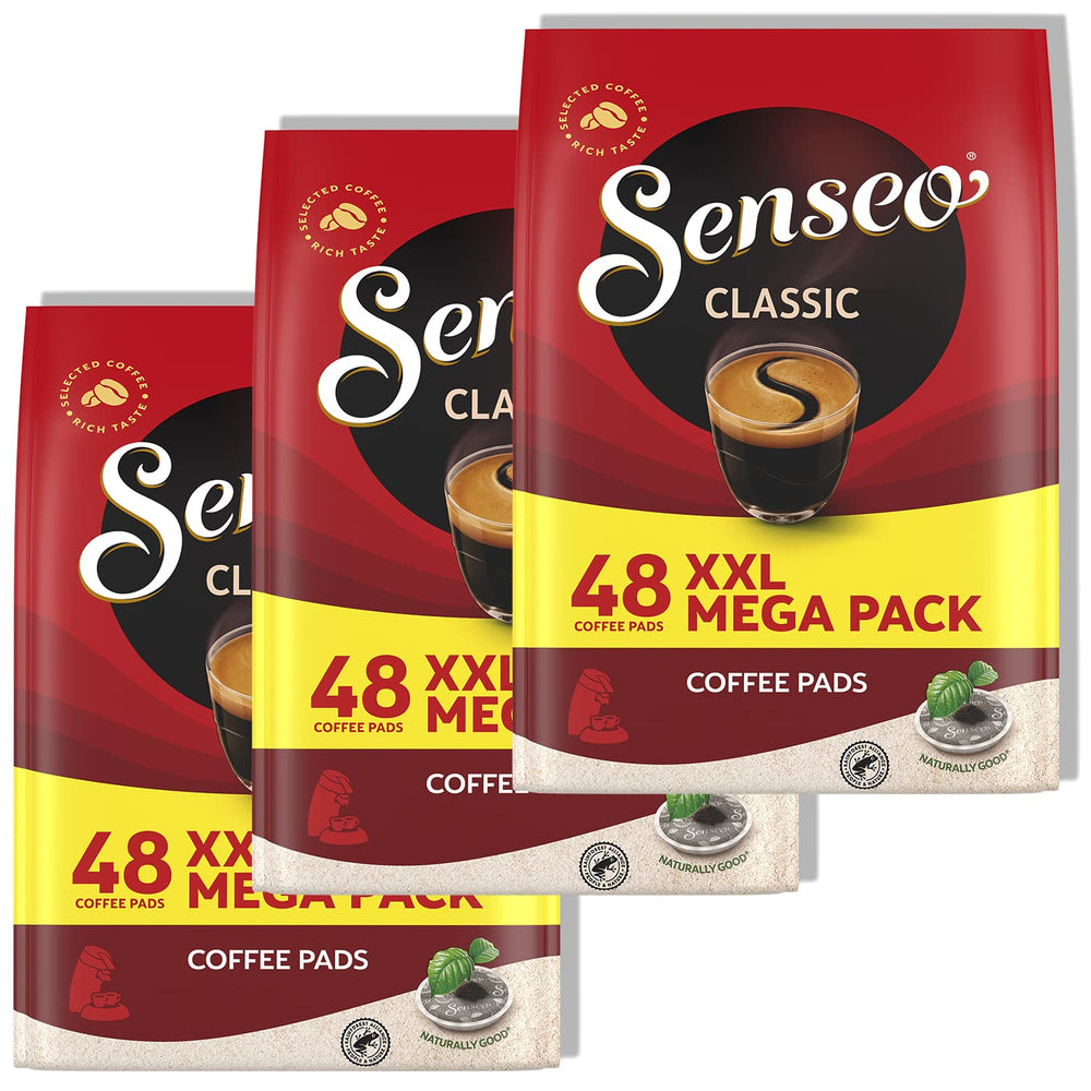 Senseo front packaging showing product and convenience