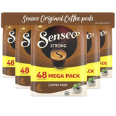 Senseo strong dark roast front packaging showing bold branding and quantity
