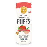 Serenity Kids front packaging showing six 1.5oz tubs and tomato-herb flavor benefits