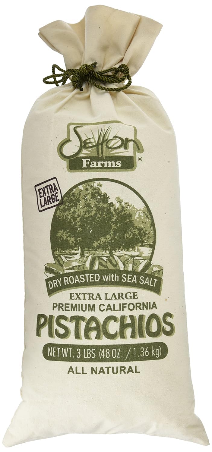 Setton Farms burlap bag front view showing rustic gift-ready packaging and freshness