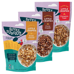 Seven Sundays front packaging showing variety pack and benefits